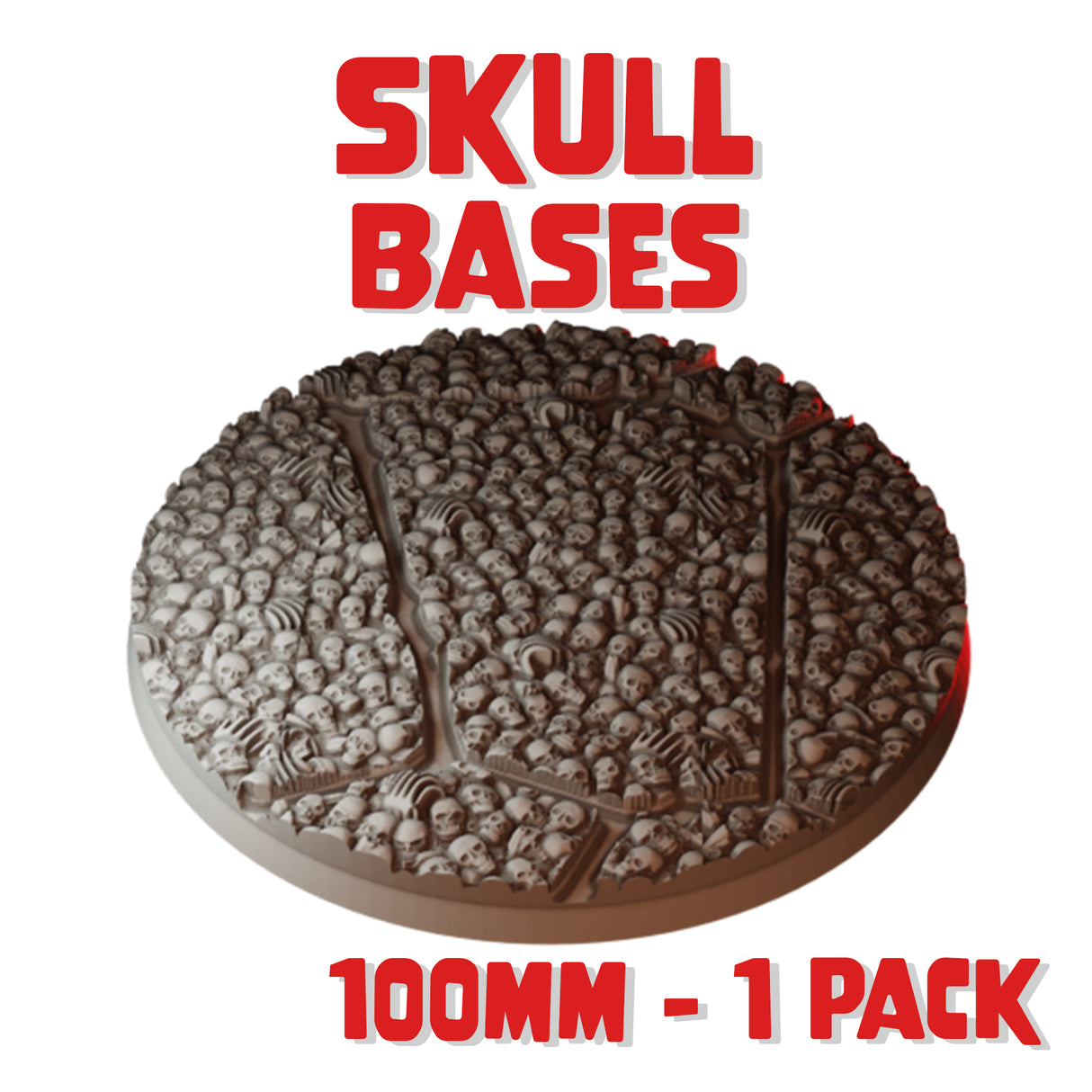 100mm Skull Round Base (Set of 1)