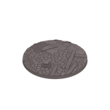 100mm Cobblestone Ruins Round Base (Set of 1)