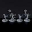 Fantasy miniatures of demon fighters Menacing Imps with trident - Bloodfields tabletop RPG game