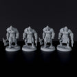 Fantasy miniatures of Orc Grunts warriors with axes for Blackland Orcs army dedicated to Bloodfields RPG game