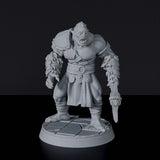 Miniature of Orc Grunts fighters with axes - dedicated set for Bloodfields Blackland Orcs army