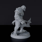 Fantasy miniature of Orc Grunts warriors with axes for Bloodfields tabletop RPG game