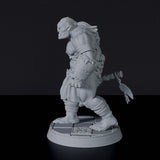 Miniature of Orc Grunts warriors with axe - dedicated set for Blackland Orcs RPG army