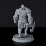 Miniature of Orc Grunts fighters with axes - dedicated set for Bloodfields Blackland Orcs army