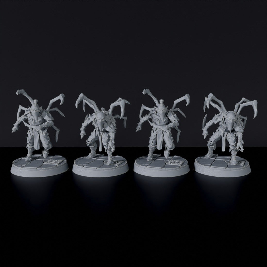 Fantasy miniature of elf Poisonspike Ramblers with swords - dedicated set to army for Bloodfields tabletop RPG game