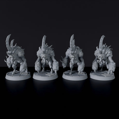 Fantasy miniatures of demon fighters Rotlings - Bloodfields tabletop RPG game