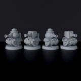 Fantasy miniatures of gnomes XVP-100 Tanks warmachines for Tinkering Gnomes army