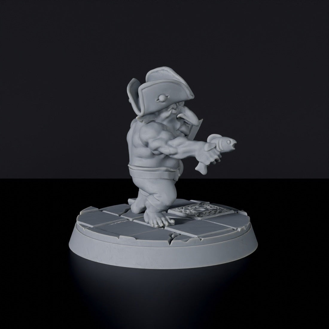 Fantasy miniatures of pirate Deck Goblins with sword and hat - dedicated set to army for Bloodfields tabletop RPG game