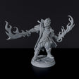 Miniature of Firebond Male Warrior with fireball for fantasy tabletop role-playing games