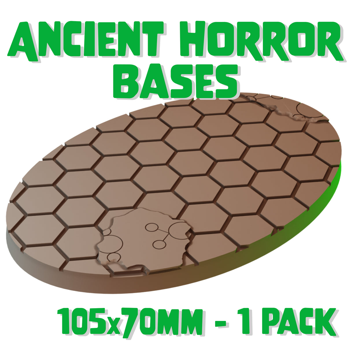 105x70mm Ancient Horror Round Base (Set of 1)