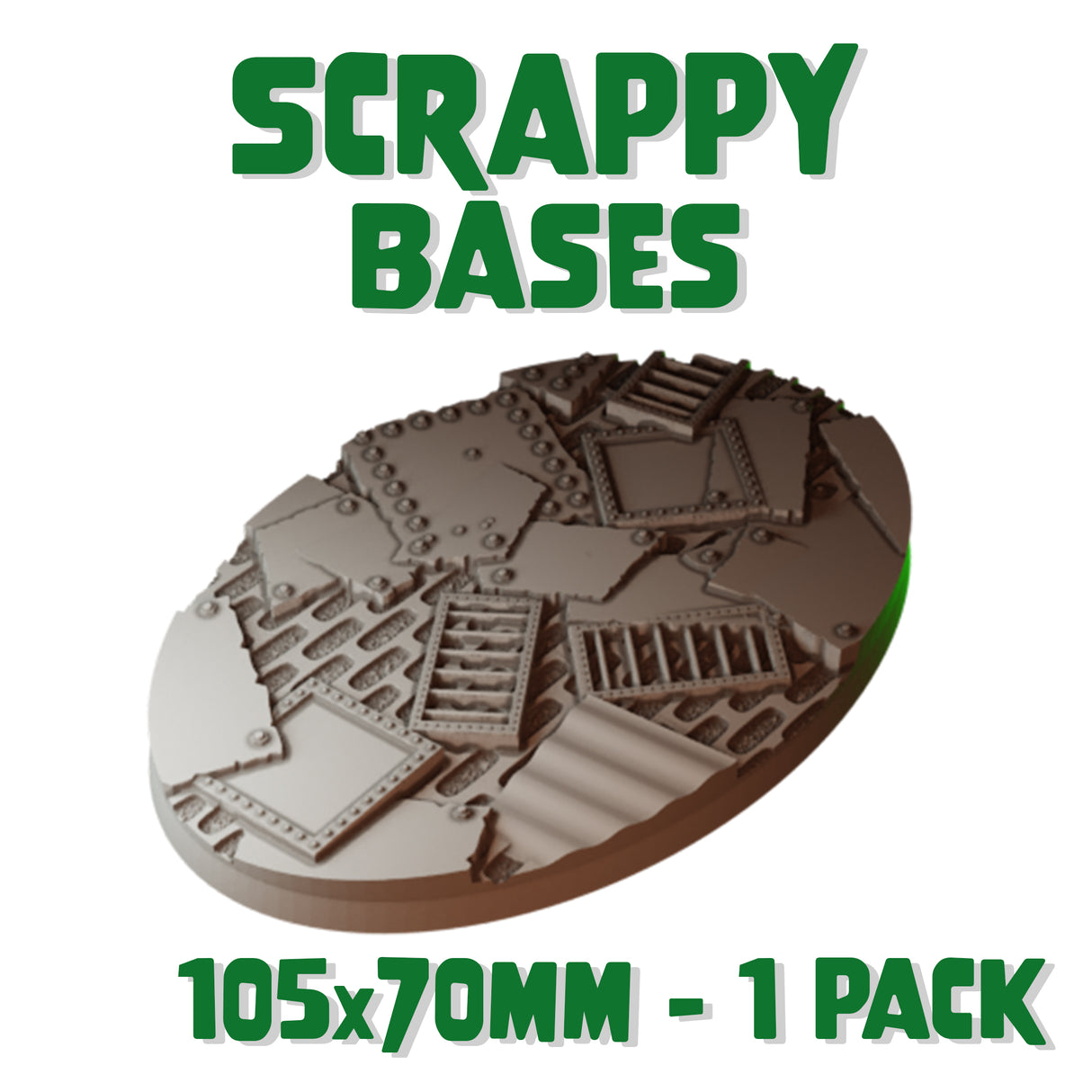 105x70mm Scrappy Round Base (Set of 1)