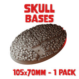 105x70mm Skull Round Base (Set of 1)