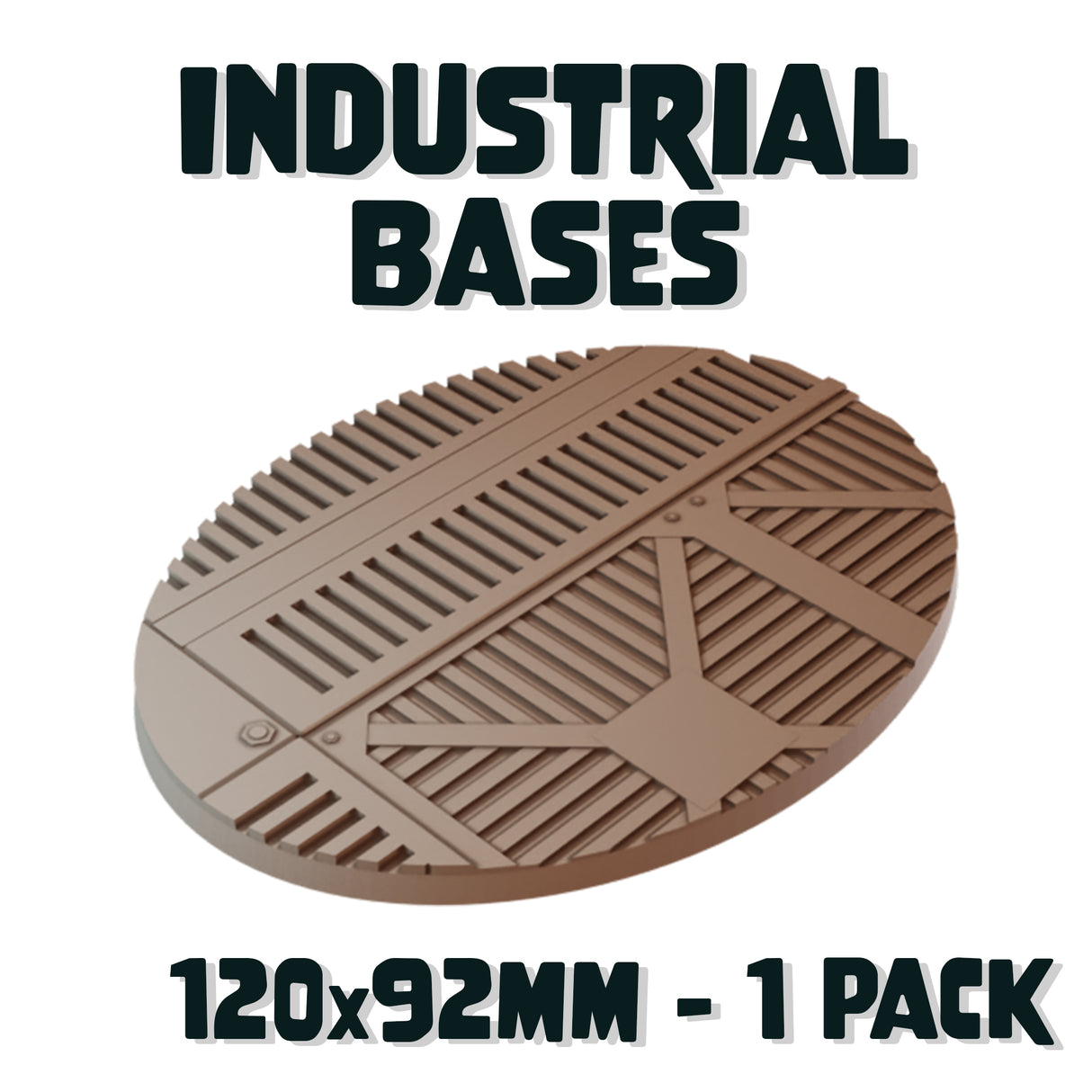 120x92mm Industrial Round Base (Set of 1)