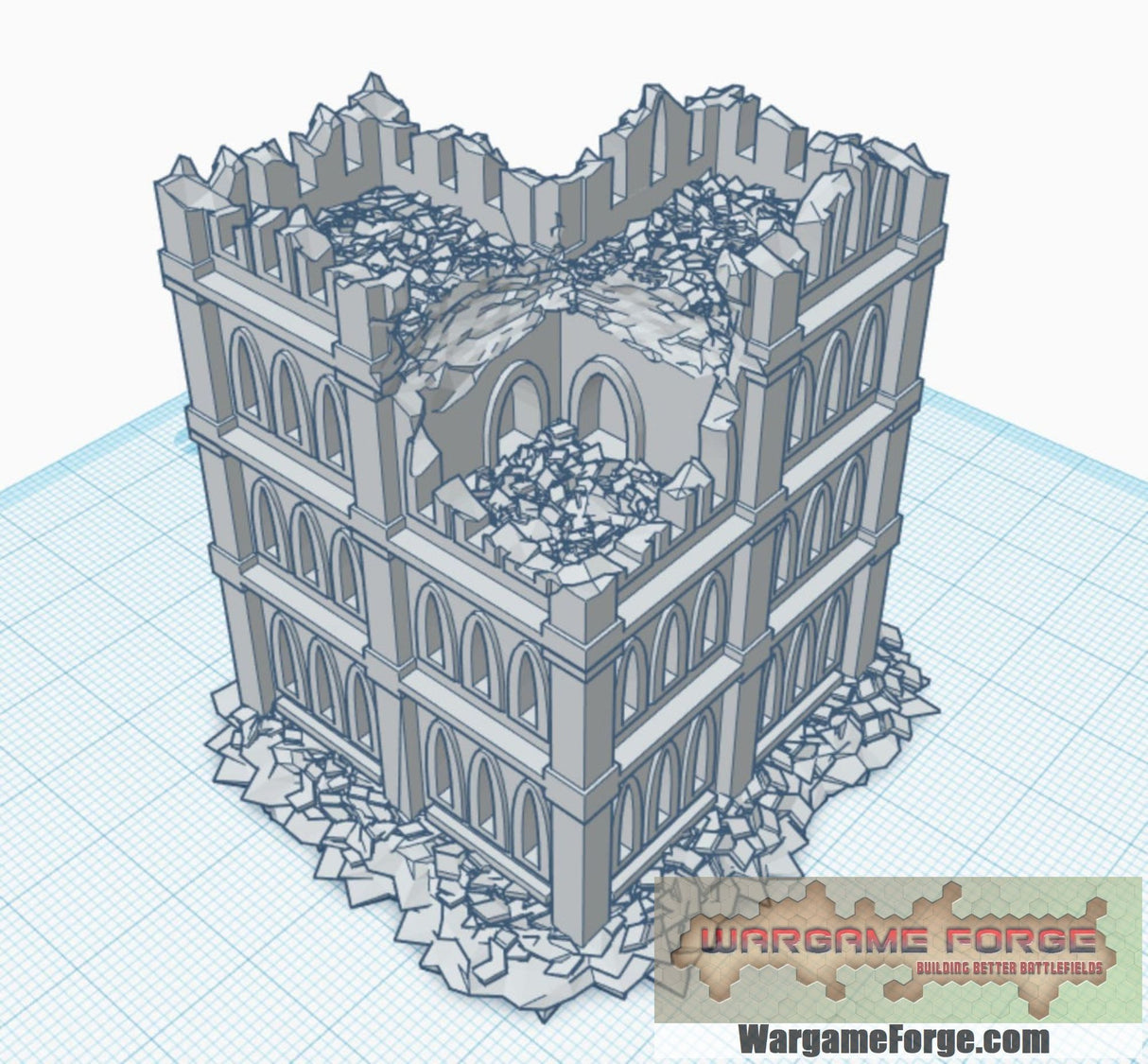 6mm / 8mm Gothic Ruins Mega Bundle (100 STLs)