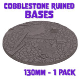 130mm Cobblestone Ruins Round Base (Set of 1)