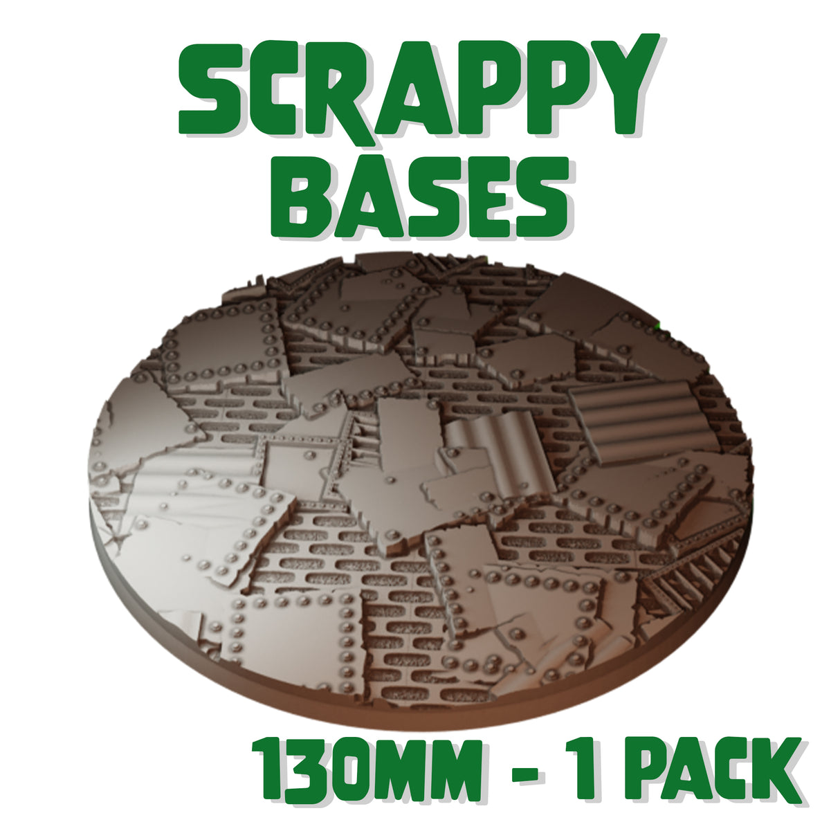 130mm Scrappy Round Base (Set of 1)