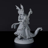 Miniature of Dragonborn Female Bard for fantasy tabletop role-playing games