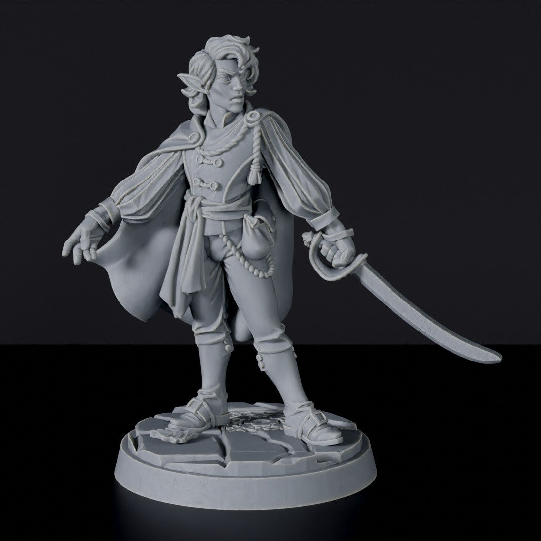 Elf Male Aristocrat with Sword