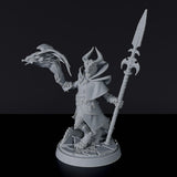 Dragonborn Male Wizard with Spear