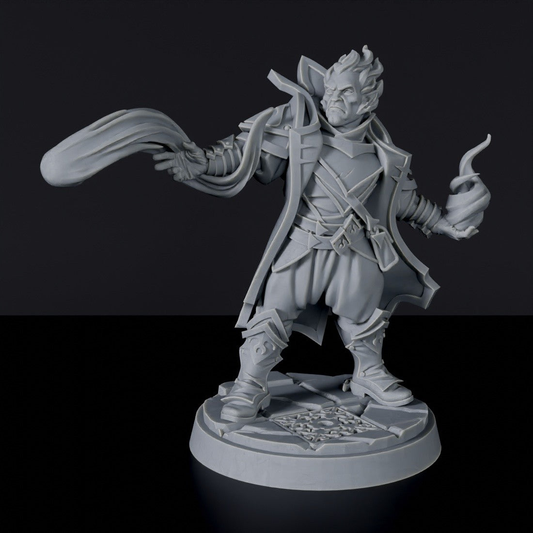 Fire Elemental Male Fighter with Fire Bolt