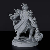 Fire Elemental Male Fighter with Fireball Chain