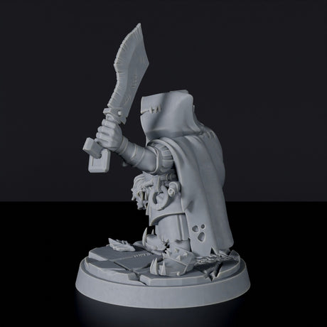 Dwarf Male Ranger with Sword and Axe