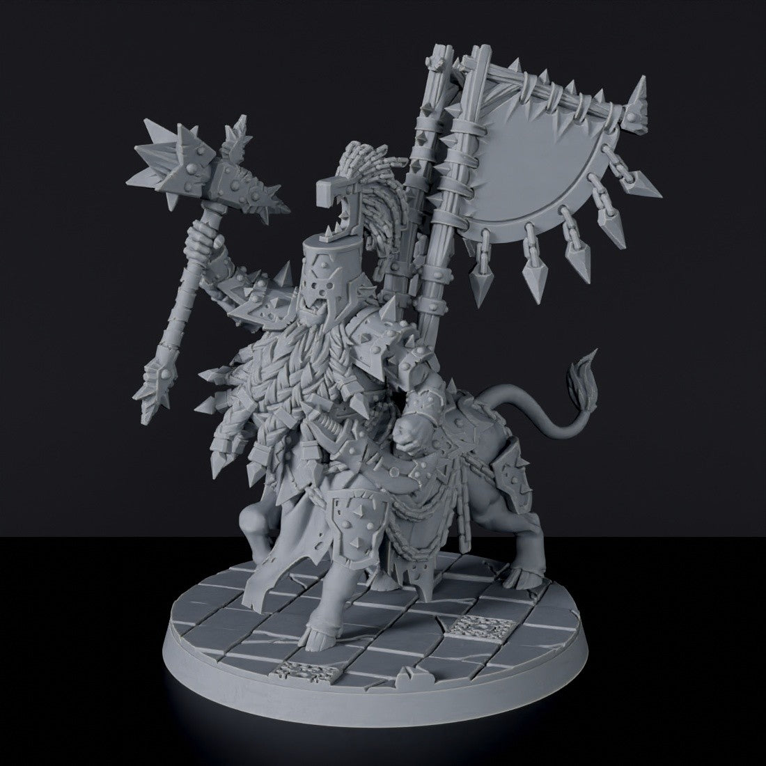 Gull Cen-Tar - Centaur Warrior with Hammer and Scimitar