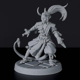 Tiefling Female Monk with Daggers