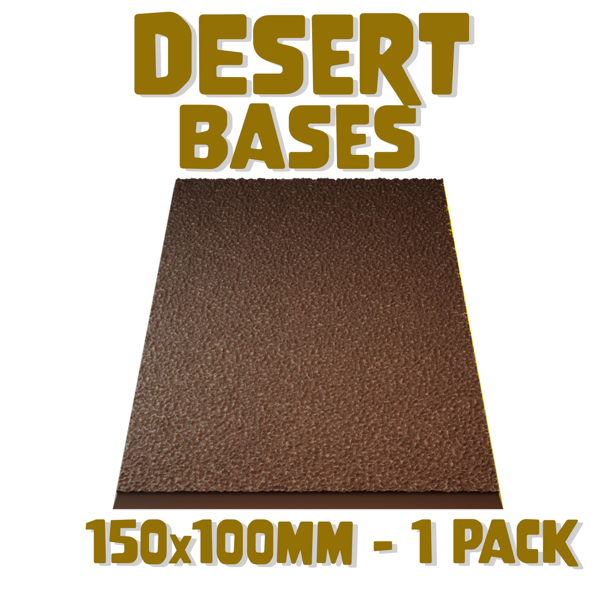 150x100mm Desert Square Base (Set of 1)