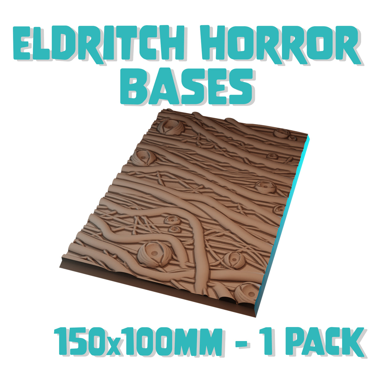 150x100mm Eldritch Horror Square Bases (Set of 1)