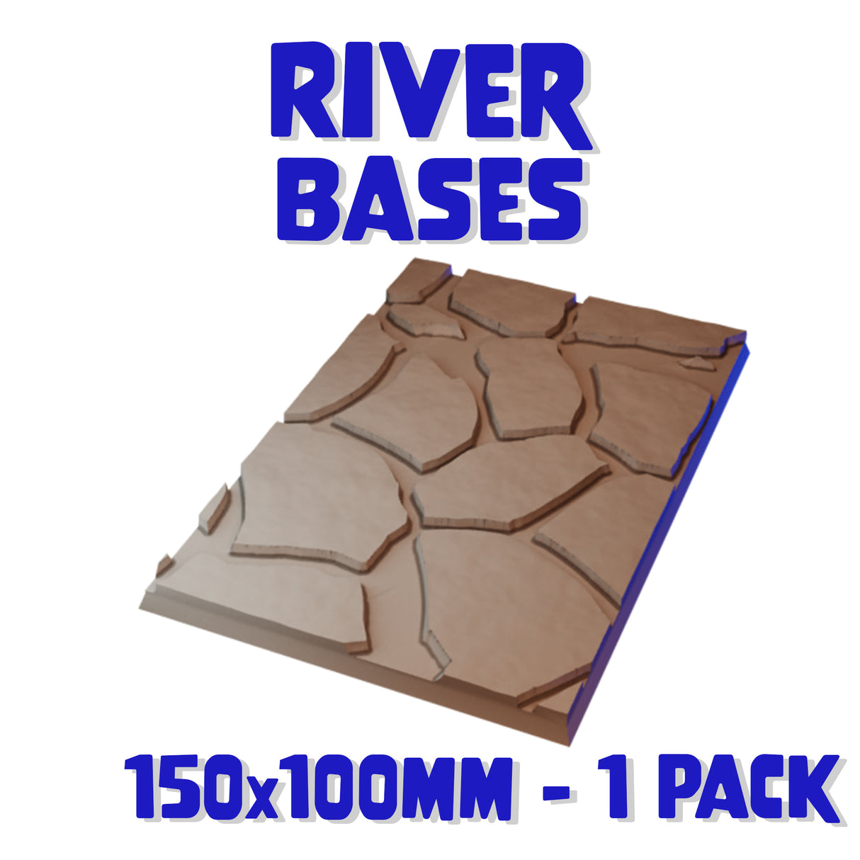 150x100mm River Square Base (Set of 1)