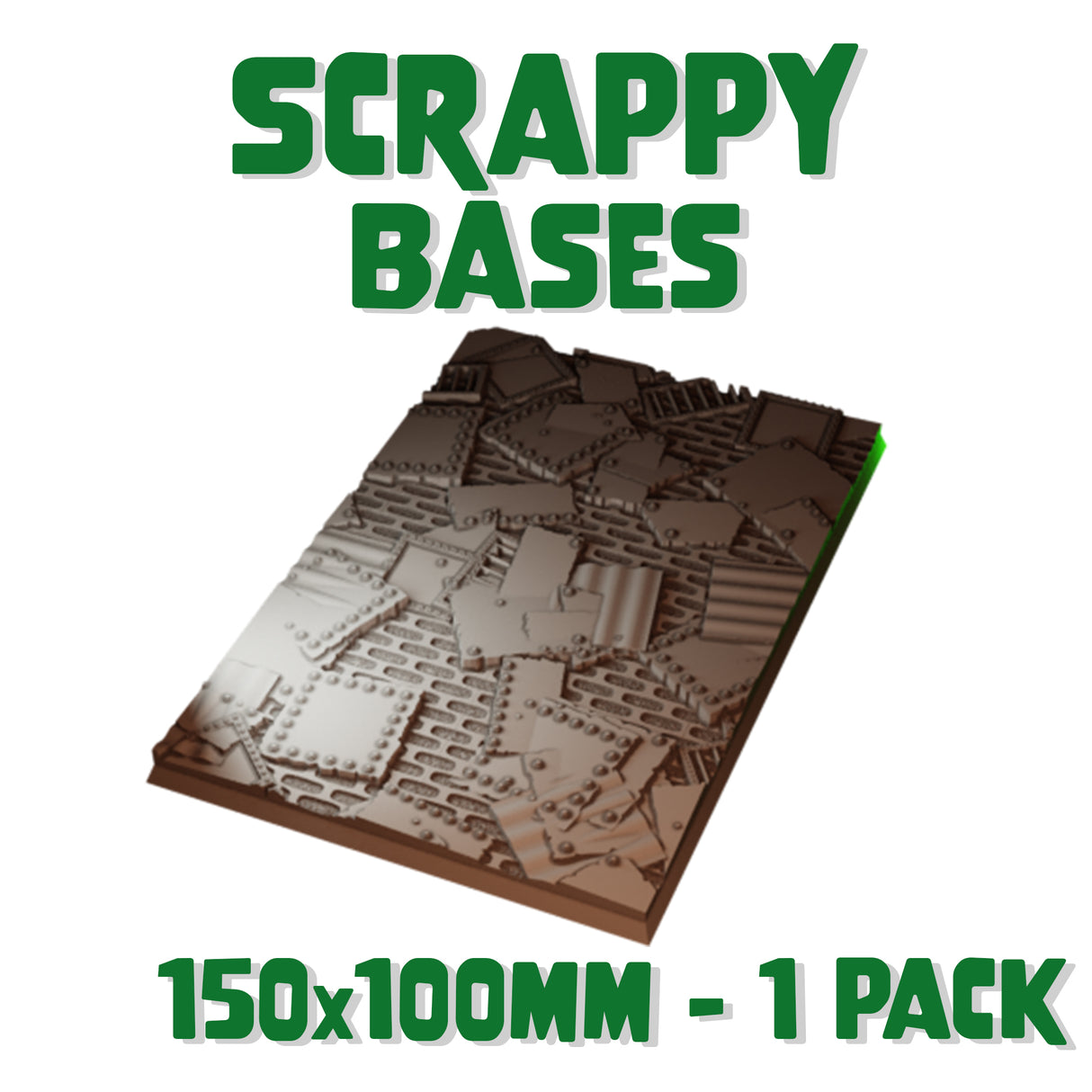 150x100mm Scrappy Square Base (Set of 1)