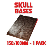 150x100mm Skull Square Base (Set of 1)