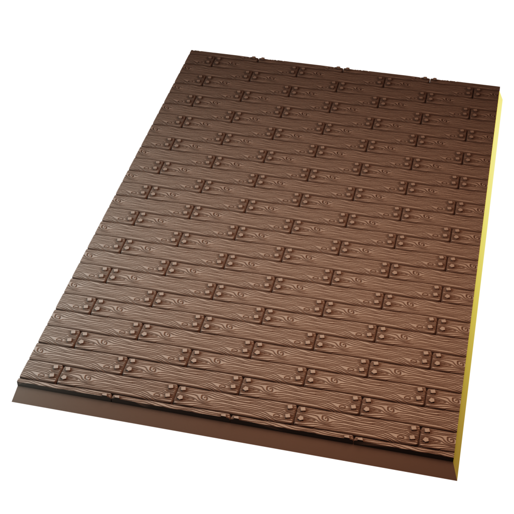 150x100mm Wood Square Base (Set of 1)