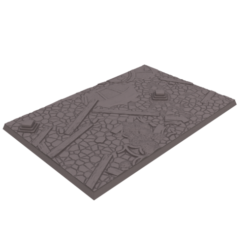 150x100mm Cobblestone Ruins Square Base (Set of 1)