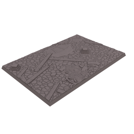 150x100mm Cobblestone Ruins Square Base (Set of 1)