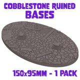 150x95mm Cobblestone Ruins Round Base (Set of 1)