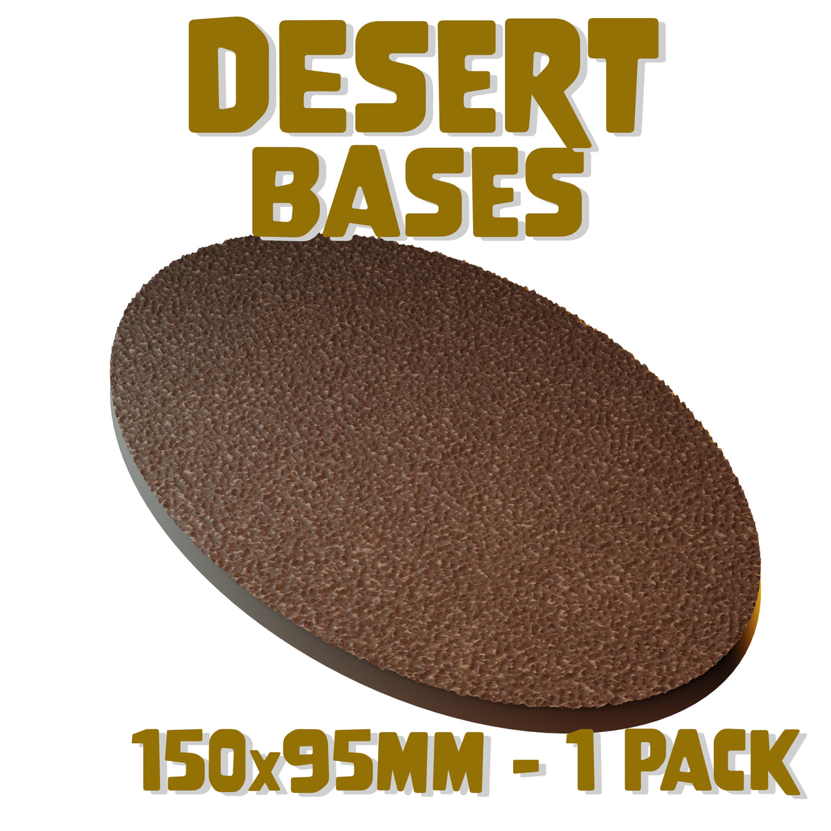 150x95mm Desert Round Base (Set of 1) | MiniWarGaming – The ...