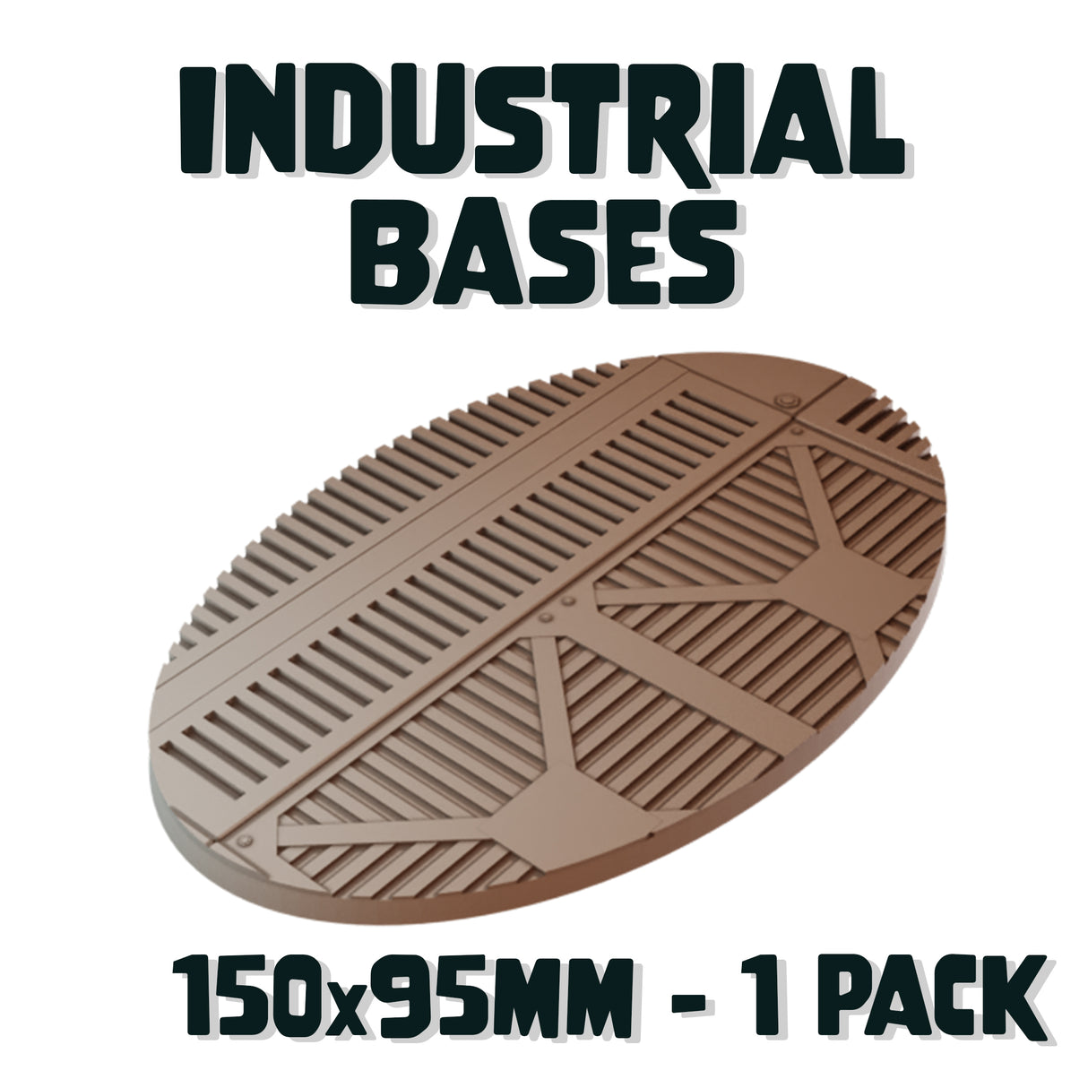 150x95mm Industrial Round Bases (Set of 1)