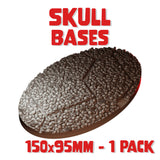 150x95mm Skull Round Base (Set of 1)