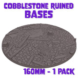 160mm Cobblestone Ruins Round Base (Set of 1)