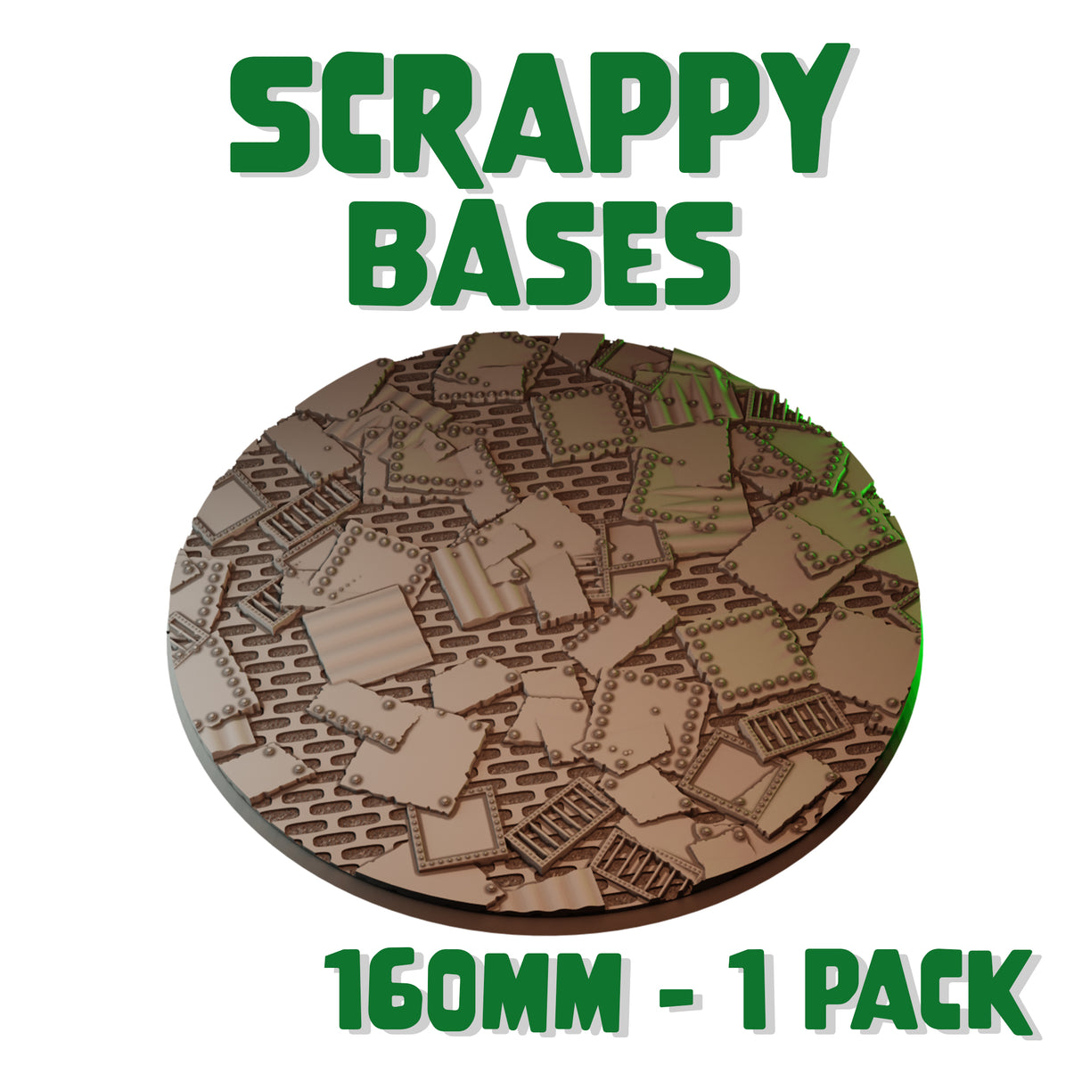 160mm Scrappy Round Base (Set of 1)