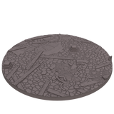 160mm Cobblestone Ruins Round Base (Set of 1)