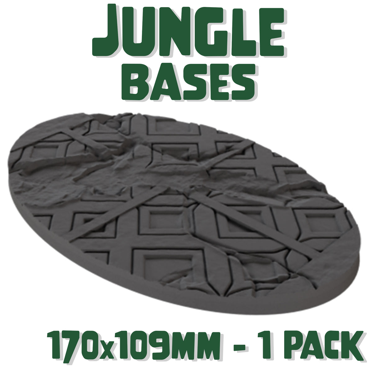 170x109mm Jungle Round Base (Set of 1)