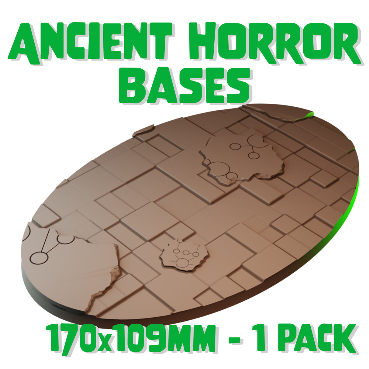 170x109mm Ancient Horror Round Base (Set of 1)