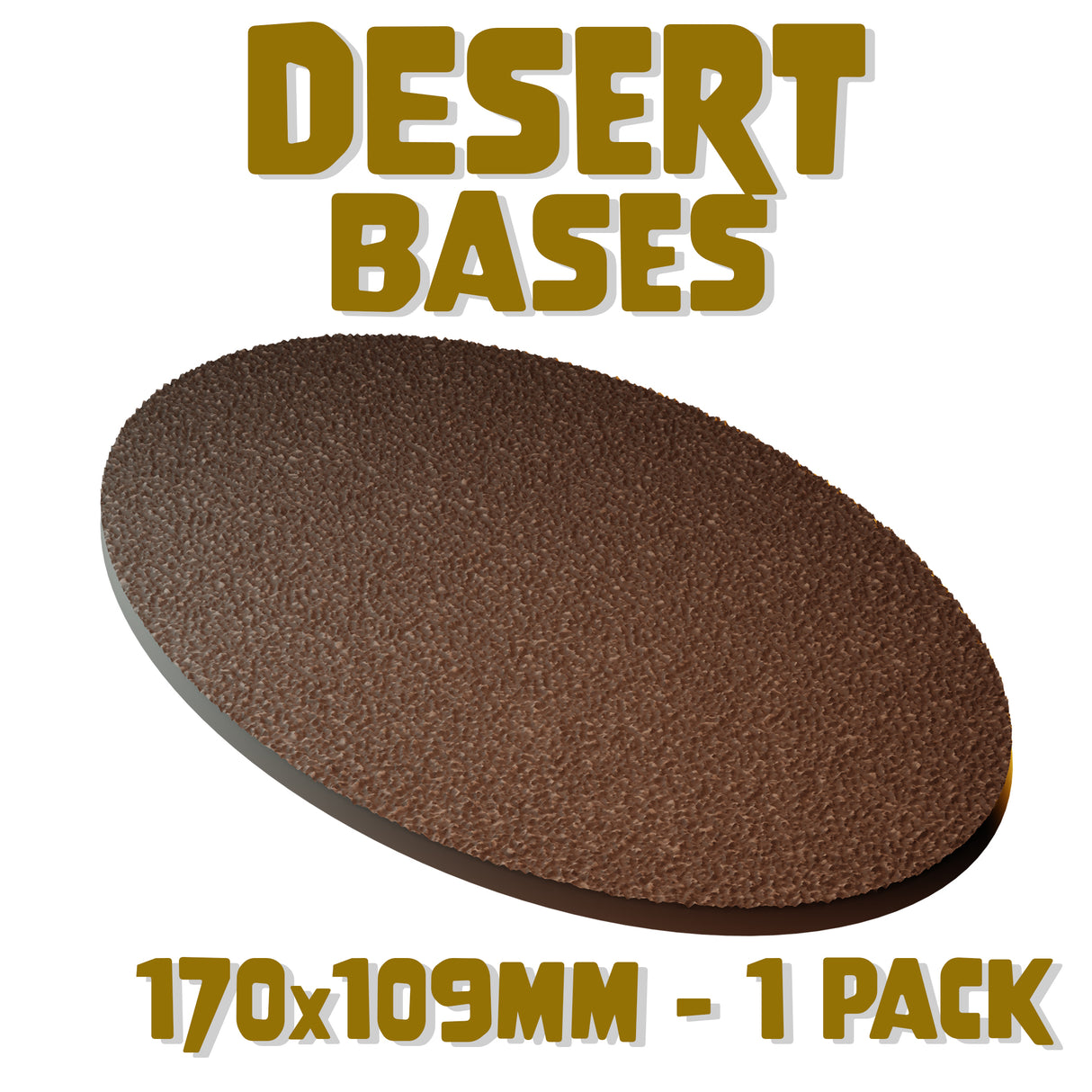 170x109mm Desert Round Base (Set of 1)