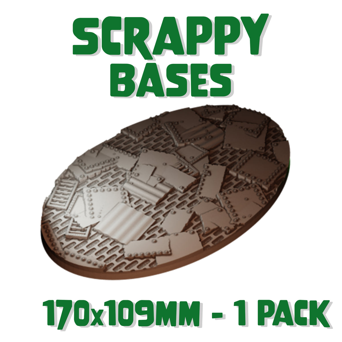 170x109mm Scrappy Round Base (Set of 1) | MiniWarGaming – The ...