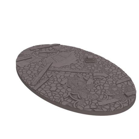 170x109mm Cobblestone Ruins Round Base (Set of 1)