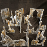 Gothic Sci-Fi Ruins Terrain Bundle – 10 Pieces
