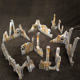 Gothic Sci-Fi Ruins Terrain Bundle – 10 Pieces